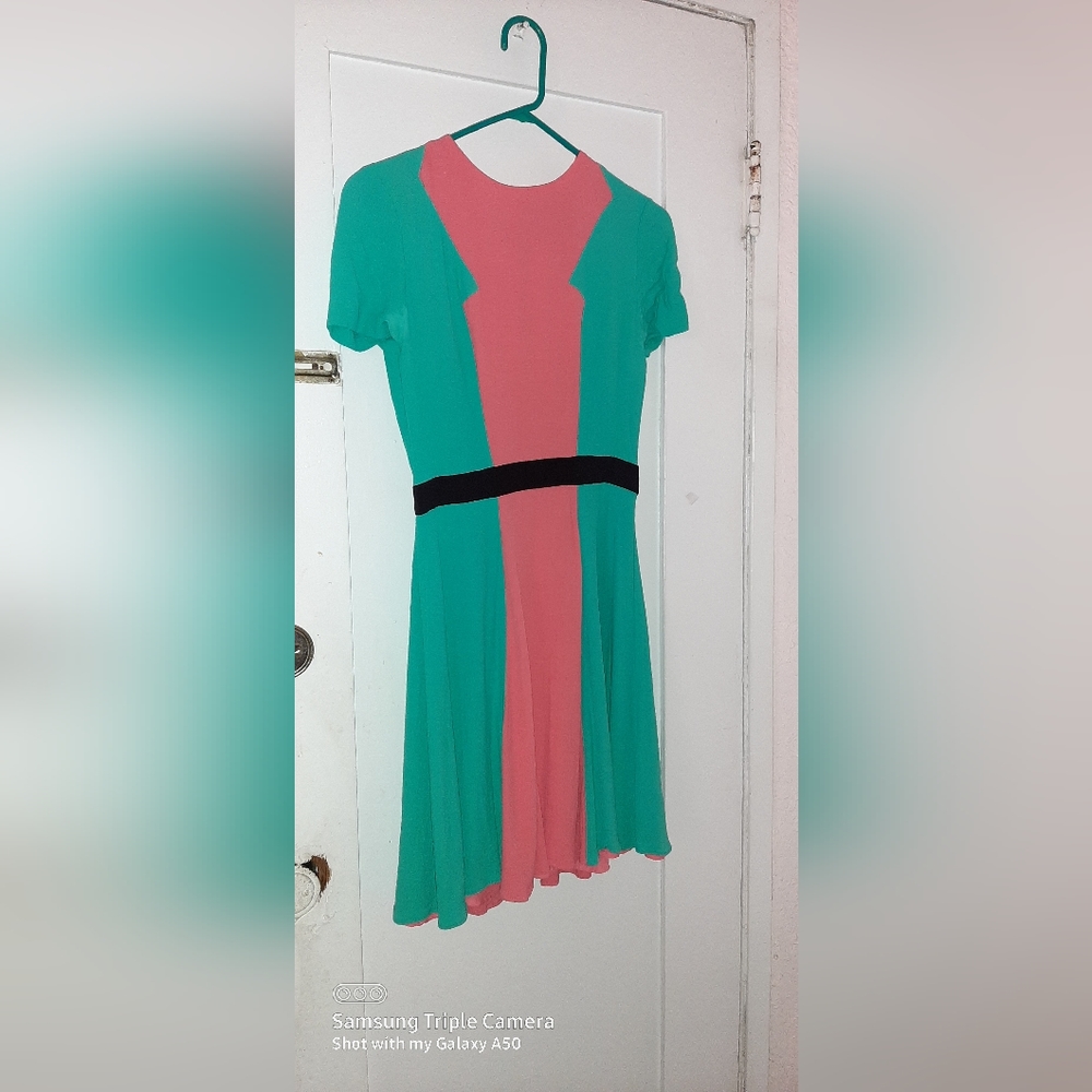 Prabal Gurung -For Target Dress size 2 Rayon/polyester pink/mint green Pre-Owned